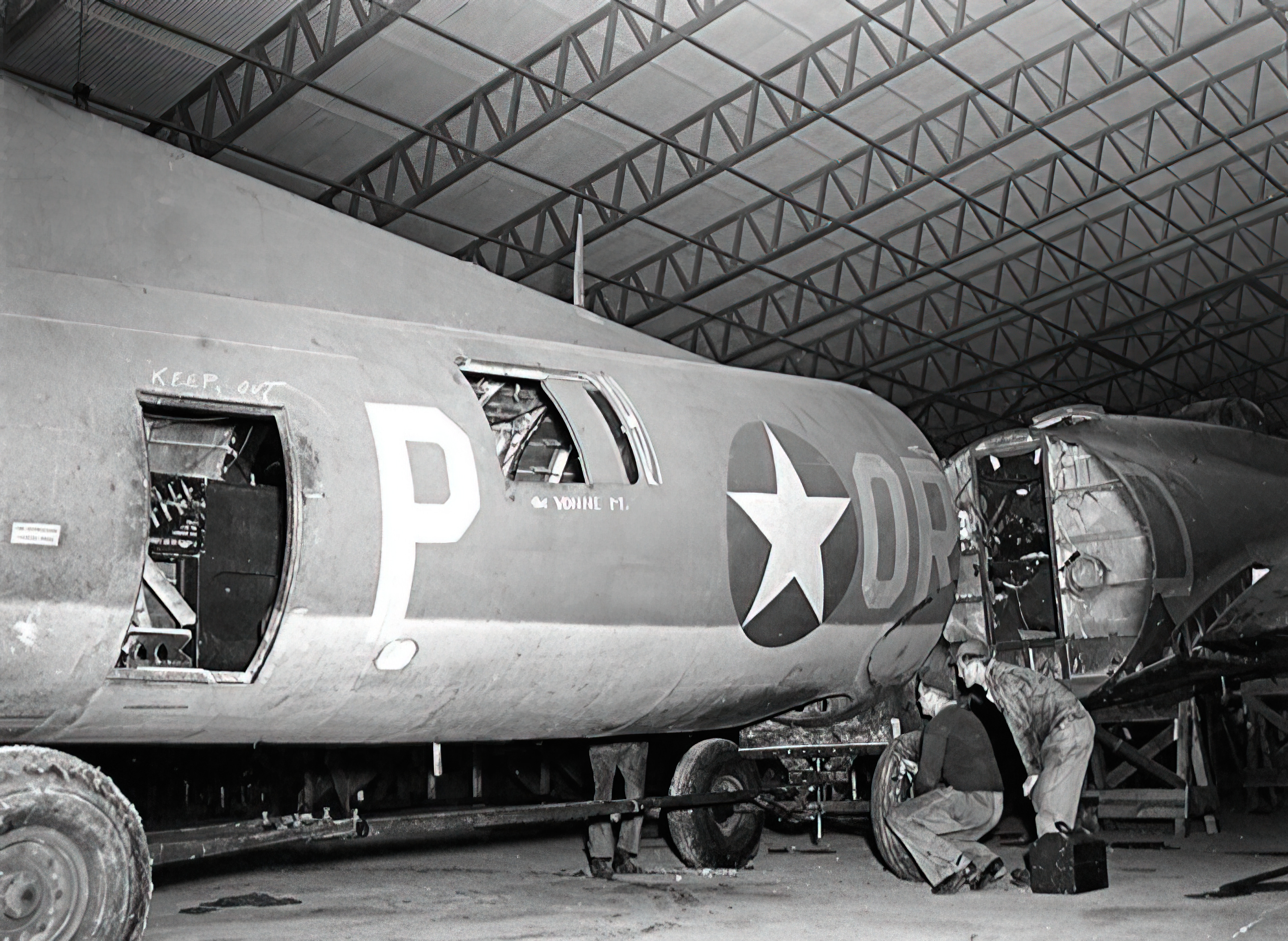 B-17 rear fuselage